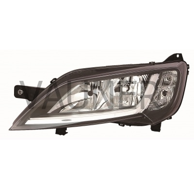 Peugeot Boxer 14-*Faro Izq Con Regulacion Electrica Con Motor Interior Negro H7/H7/Led