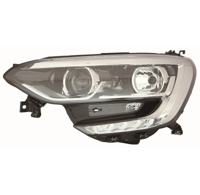 Renault Megane 16-*Faro Izq Con Regulacion Electrica (H7/H7/Led)