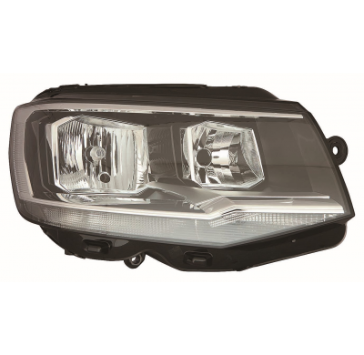 Vw Transporter 16-*Faro Dch Con Regulacion Electrica Con Motor Interior Negro H7/H7/Pwy24w/W21w/W5w