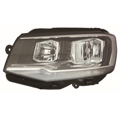 Vw Transporter 16-*Faro Izq Con Regulacion Electrica Con Motor Interior Negro H7/H7/Pwy24w/W21w/W5w