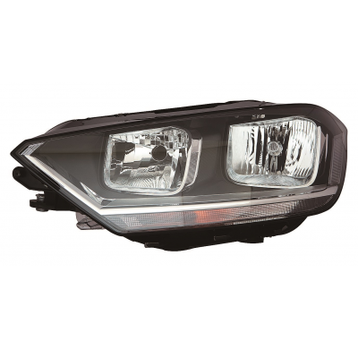 Vw Golf Vii Sportsvan 14-*Faro Izq Con Regulacion Electrica Con Motor Interior Negro H7/H15/H21