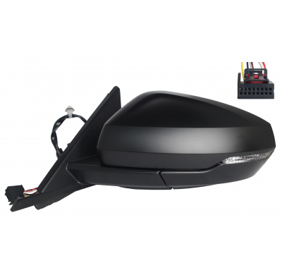 Audi A1 2018.07- *  Retrovisor Izq Electrico Para Pintar Abatible Electricamente Asferico Termico Con Piloto 8pin