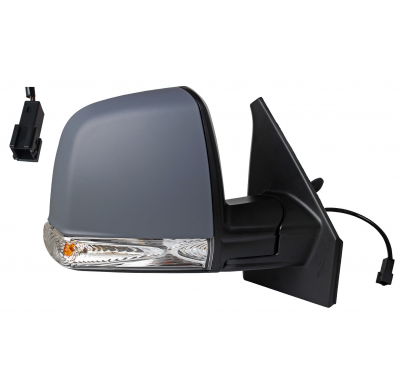 Fiat Doblo 2015.01-*Retrovisor Dch Manual Para Pintar Con Piloto Con Sensor (1 Cristal)4pin