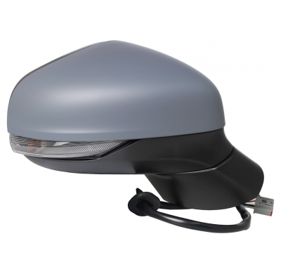 Ford Fiesta 17-*Retrovisor Dch Electrico Para Pintar Convexo Calefactado Con Intermitente 6pin