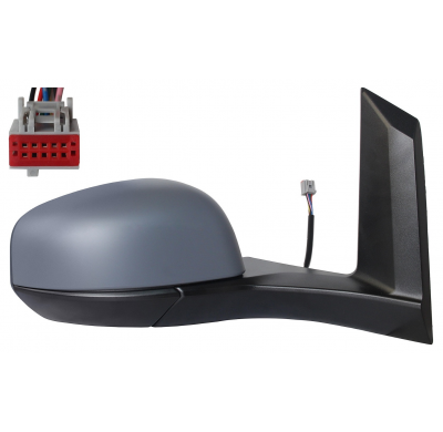 FORD TRANSIT CONNECT 2018.06-*RETROVISOR DCH ELECTRICO TERMICO ASFERICO ABATIBLE ELECTRICAMENTE PARA PINTAR 7PIN