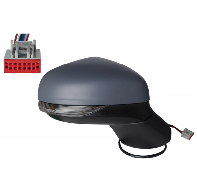 FORD PUMA 2019.09-*RETROVISOR DCH ELECTRICO TERMICO PARA PINTAR ABATIBLE ELECTRICAMENTE CONVEXO CON PILOTO CON LUZ DE CORTESIA 1