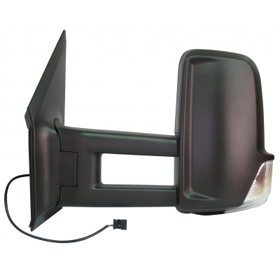 Mercedes Sprinter/Lt/Crafter 09-*Retrovisor Izq Electrico(Termico)Con Piloto Convexo(Brazo Largo)6pin