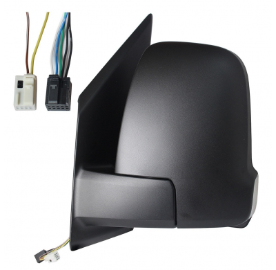 MERCEDES SPRINTER 2018.02-*RETROVISOR IZQ ELECTRICO NEGRO TERMICO ABATIBLE ELECTRICAMENTE CON PILOTO 5+2+2PIN BRAZO CORTO