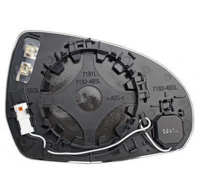 MERCEDES C W206/S W223 2021.03-*CRISTAL RETROVISOR IZQ ASFERICO TERMICO CON SENSOR ANGULO MUERTO ELECTRO CROMADO 6PINS