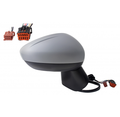 Opel Crossland X 2017.04- * Retrovisor Dch Electrico Termico Para Pintar Abatible Electricamente Convexo Con Sensor De Temperat