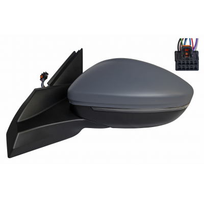 Peugeot 2008 2019.08- *  Retrovisor Izq Electrico Para Pintar Termico Con Piloto 6pin