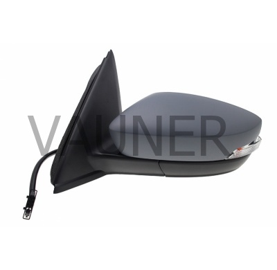 Skoda Fabia 15-*Retrovisor Dch Electrico Calefactado Para Pintar Convexo Con Piloto 6 Pin