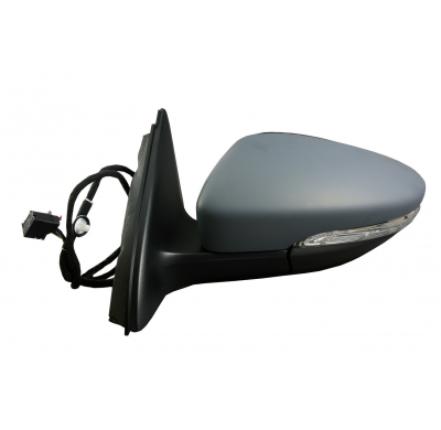 Vw Jetta 11-*Retrovisor Izq Electrico Calefactado Abatible Electricamente Con Piloto Con Luz De Cortesia  Para Pintar Asferico 9