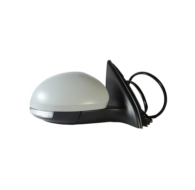 Vw Tiguan 08-*Retrovisor Izq Electrico Calefactado  Para Pintar Abatible Electricamente Con Piloto Con Luz De Cortesia Asferico