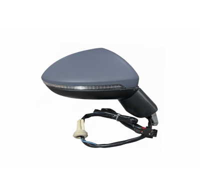 Vw Golf Vii Sw 14-*Retrovisor Dch Electrico Calefactado Abatible Electricamente Con Piloto  Para Pintar Convexo 10pin