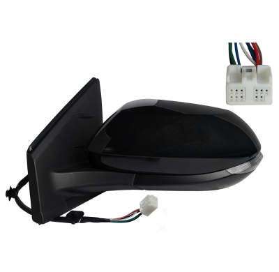 TOYOTA YARIS 5P 2020.02-*RETROVISOR DCH ELECTRICO PARA PINTAR CONVEXO TERMICO ABATIBLE ELECTRICAMENTE CON PILOTO 8PIN