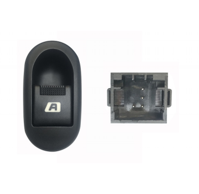 Citroen C2/C3/1007 02-*Boton Elevalunas Delanter. Izq Con Sistema Confort 4pin