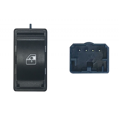 Citroen Nemo/Fiorino/Bipper 08-*Boton Elevalunas Delanter. Dch 4pin