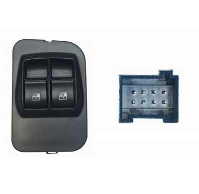 Citroen Nemo/Fior/Bip 08-*Interruptor Completo Puerta Delanter. Izq (2 Botones) 8pin
