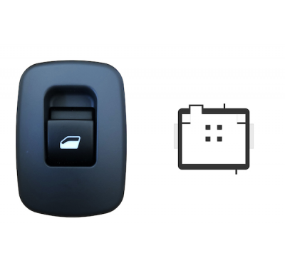 Citroen C3 Picasso 2009.02-*Boton Elevalunas Traser. Dch/Izq Con Sistema Confort 4pin