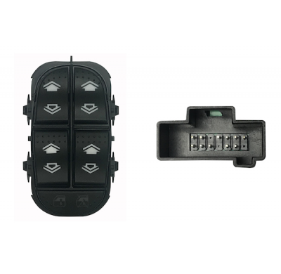 Ford Focus 98-*Interruptor Puerta Delantero  Izq(4 Botones) 11pin