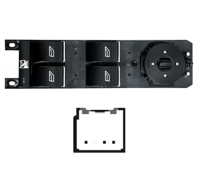 FORD FOCUS/C-MAX/B-MAX/FIESTA 2011.01-*INTERRUPTOR COMPLETO PUERTA DELANTERA IZQ (4 BOTNES)3PIN