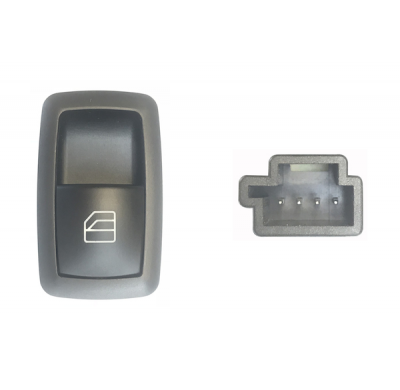 Mercedes A/B W169 04-*Boton Elevalunas Delantero  Dch+trasero  Dch/Izq(Negro/Blanco)4pin