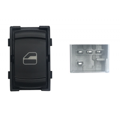 Vw Golf/Passat 97-*Boton Elevalunas Delanter. Dch+traser. Dch/Izq (Negro) 4pin