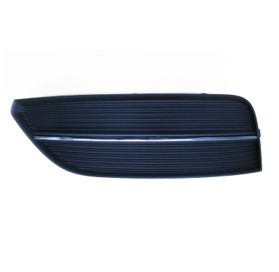 Audi A3 13-*Rejilla Paragolpes Delantero Izq Sin Agujero Con Moldura Cromada