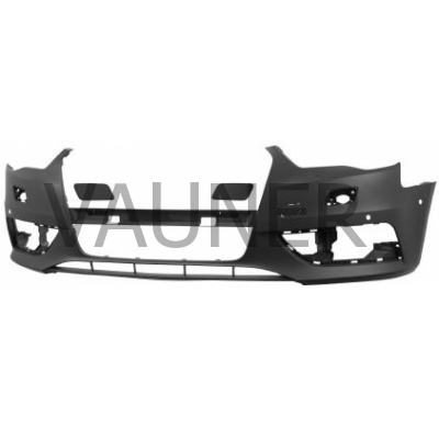 Audi A3 13-*Paragolpes Delantero Para Pintar Con 4 Agujeros Para Sensor + Lavafaros