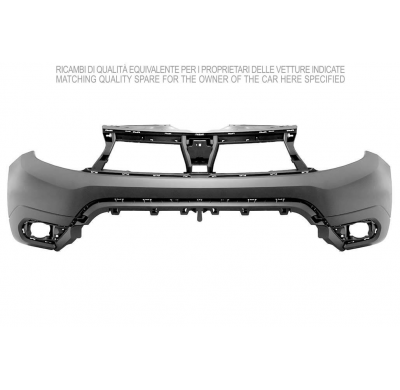 DACIA DUSTER 2018.01-*PARAGOLPES DELANTERO PARA PINTAR CON AGUJEROS SENSOR