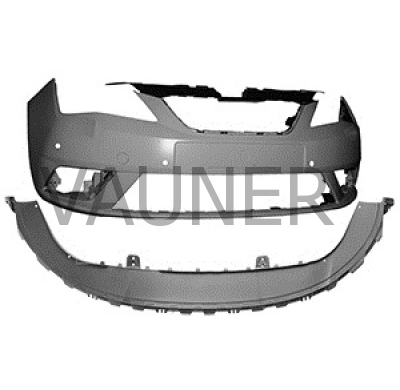 Seat Ibiza 12-*Paragolpes Delantero Para Pintar - Con Agujeros Para Sensor + Spoiler