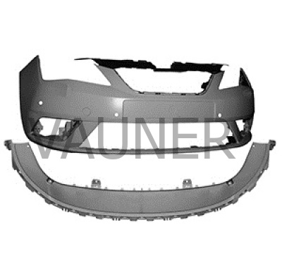 Seat Ibiza 15-*Paragolpes Delantero Para Pintar Con Agujeros Para Sensor + Spoiler