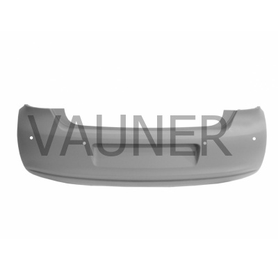 Vw Polo 09-*Paragolpes Trasero Para Pintar (Agujero Para Escape Pequeño 5cm) Con Agujeros Para Sensor