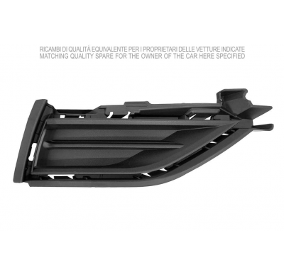 VW GOLF VII 2017.01-*REJILLA DCH PARAGOLPES DELANTERO SIN AGUJERO ANTINIEBLA