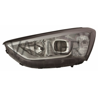 Hyundai Santa Fe 2013-*Faro Izq Con Regulacion Electrica H7/H7(Led)