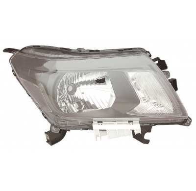 Nissan Navara 14-*Faro Dch Con Regulacion Manual/Electrica Interior Negro H4