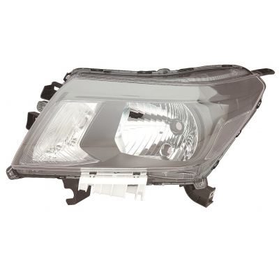 Nissan Navara 14-*Faro Izq Con Regulacion Manual/Electrica Interior Negro H4