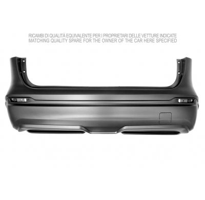 NISSAN QASHQAI 2017.07-*PARAGOLPES TRASERO PARA PINTAR