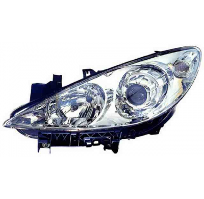 PEUGEOT 307 05-*FARO IZQ CON REGULACION ELECTRICA D2S/H7 (XENON)
