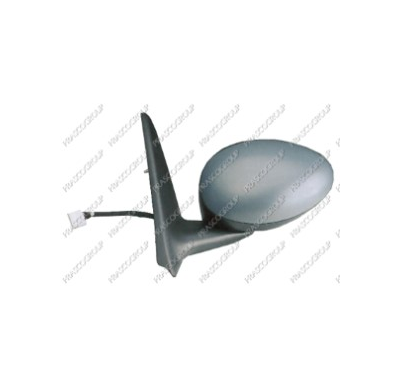 Espejo Izquierdo-Electrico-Negro-Termico-Con Sensor De Temperatura-Convexo/Cromado