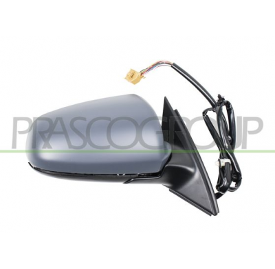 Retrovisor Izquierdo-Electrico-Termico-Imprimado-Abatible Electricamente-Con Memoria-Asferico/Cromado-16h14p