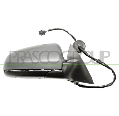 RETROVISOR DERECHO ELECTRICO-TERMICO-IMPRIMADO-CON LUZ CORTESIA-CONVEXO/CROMADO-16H6P