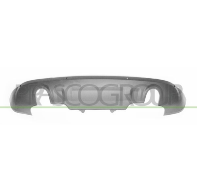 SPOILER PARAGOLPES TRASERO-NEGRO-CON AGUJEROS SENSORES DE APARCAMIENTO+SOPORTE-CON ESCAPE DOBLE MOD. 2.0/3.2 GASOLINA-3.0 DIESEL