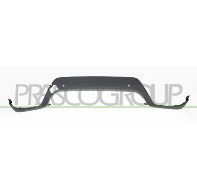 MOLDURA CENTRAL PARAGOLPES DELANTERO-NERA GRANULADA-CON AGUJEROS SENSORES APARCAMIENTO