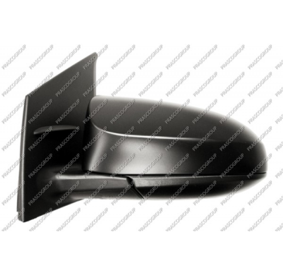 Retrovisor Izquierdo-Manual-Negro-Convexo/Cromado