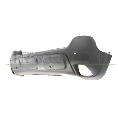 PARAGOLPES TRASERO-NEGRO/GRANULADO-CON AGUJEROS SENSORES APARCAMIENTO+SOPORTES