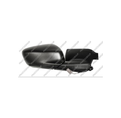 Espejo Derecho Electrico-Negro-Con Sonda-Convexo/Cromado-5 Pines-2 Conectores