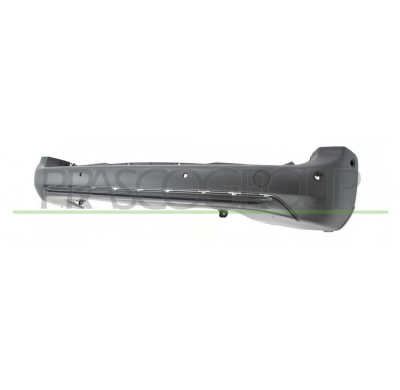 PARAGOLPES TRASERO-NEGRO/GRANULADO-CON AGUJEROS SENSORES APARCAMIENTO Y ASISTENTE+SOPORTES-CON AGUJEROS MOLDURA