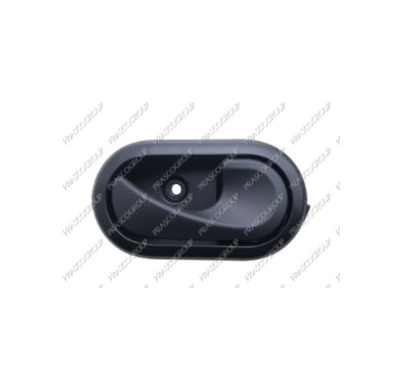 Manecilla Interior Delantera/Trasera Derecha Con Palanca Plata-Escudo Negro-Clip Dacia Sandero 2008->